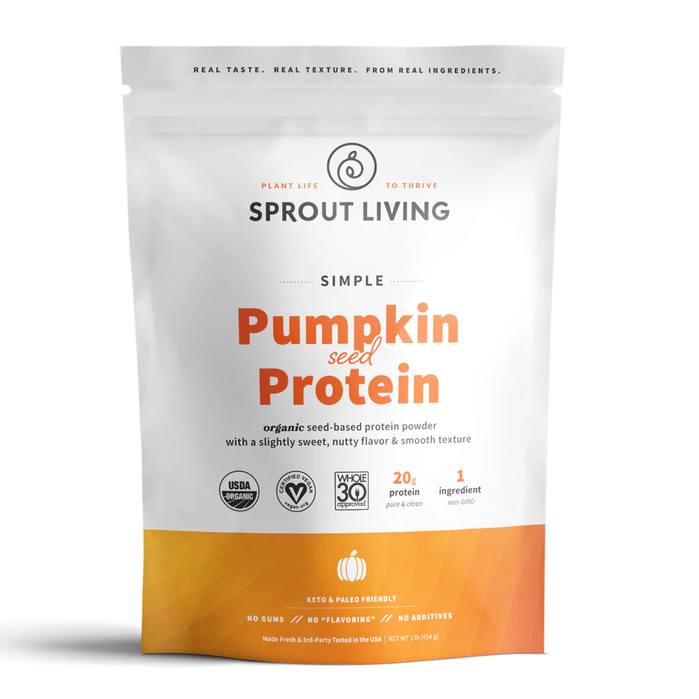 Sprout Living Simple Protein - Organic Pumpkin Seed Protein -- 1 lb