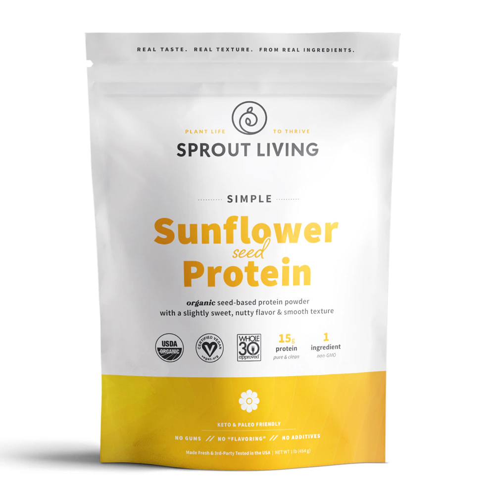 Sprout Living Simple Protein - Organic Sunflower Seed Protein -- 1 lb