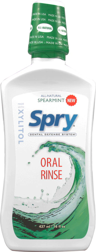 Spry Dental Defense Oral Rinse with Xylitol Spearmint -- 16 fl oz
