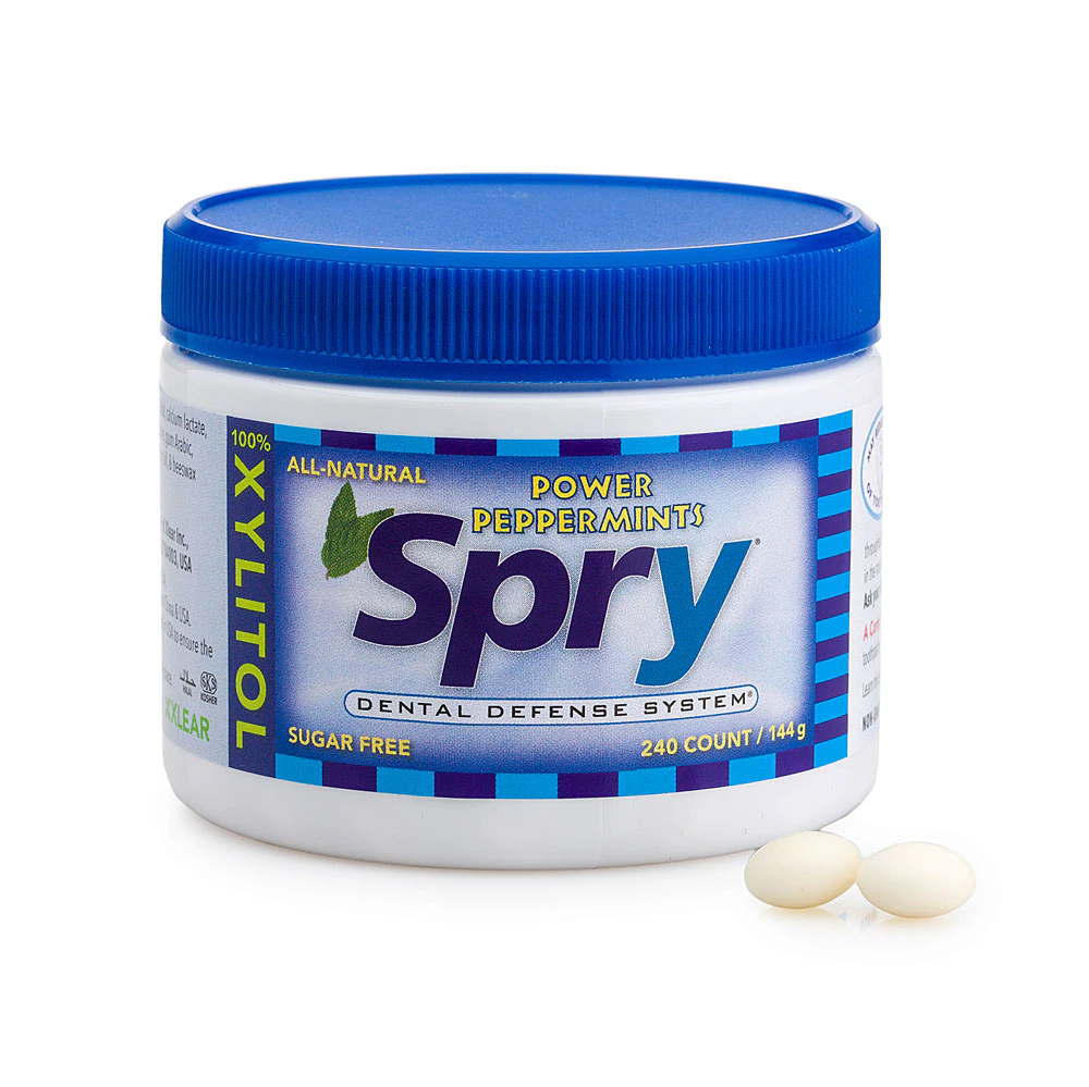 Spry Dental Defense Xylitol Mints Sugar-Free Peppermint -- 240 Pieces