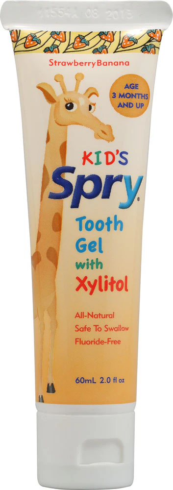 Spry Kids Tooth Gel with Xylitol Strawberry Banana -- 2 fl oz