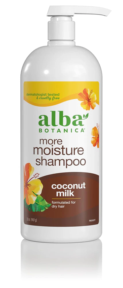 Alba Botanica? More Moisture Shampoo Coconut Milk -- 32 fl oz