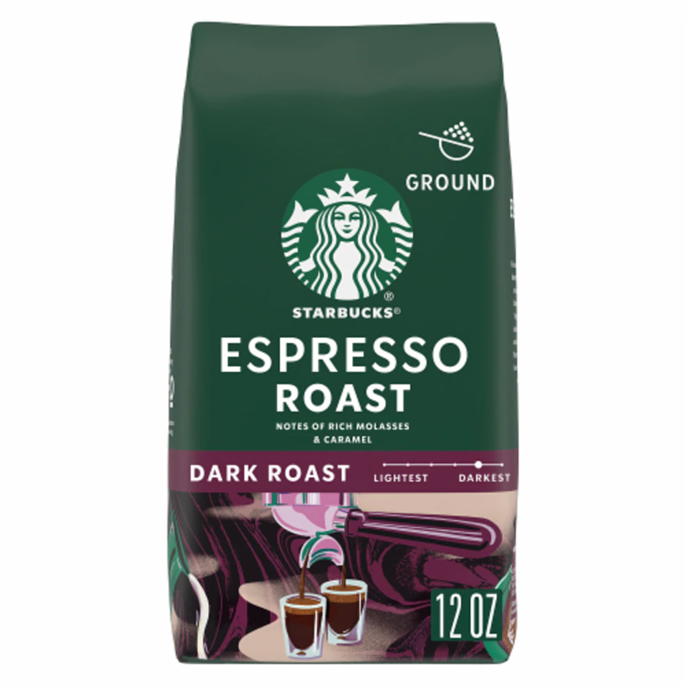 Starbucks Ground Coffee Espresso Roast -- 12 oz
