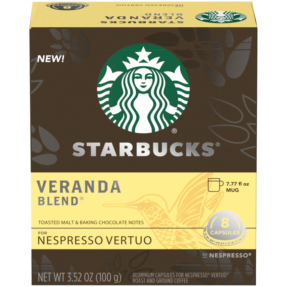 Starbucks Nespresso Vertuo Capsules Veranda Blend -- 8 Pods