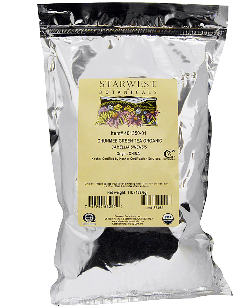 Starwest Botanicals Organic Chunmee Green Tea -- 1 lb