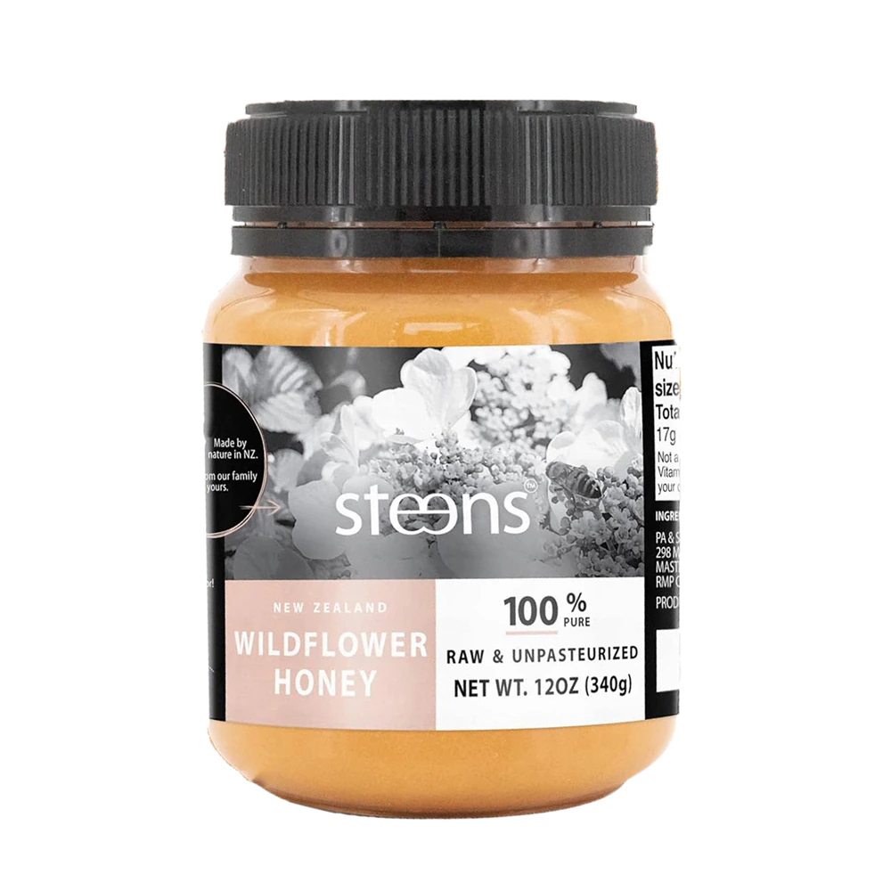 Steens Honey Raw Wildflower Honey -- 12 oz