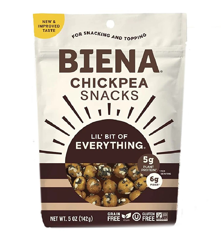 Biena Chickpea Snacks Gluten Free Grain Free Lil' Bit of Everything -- 5 oz