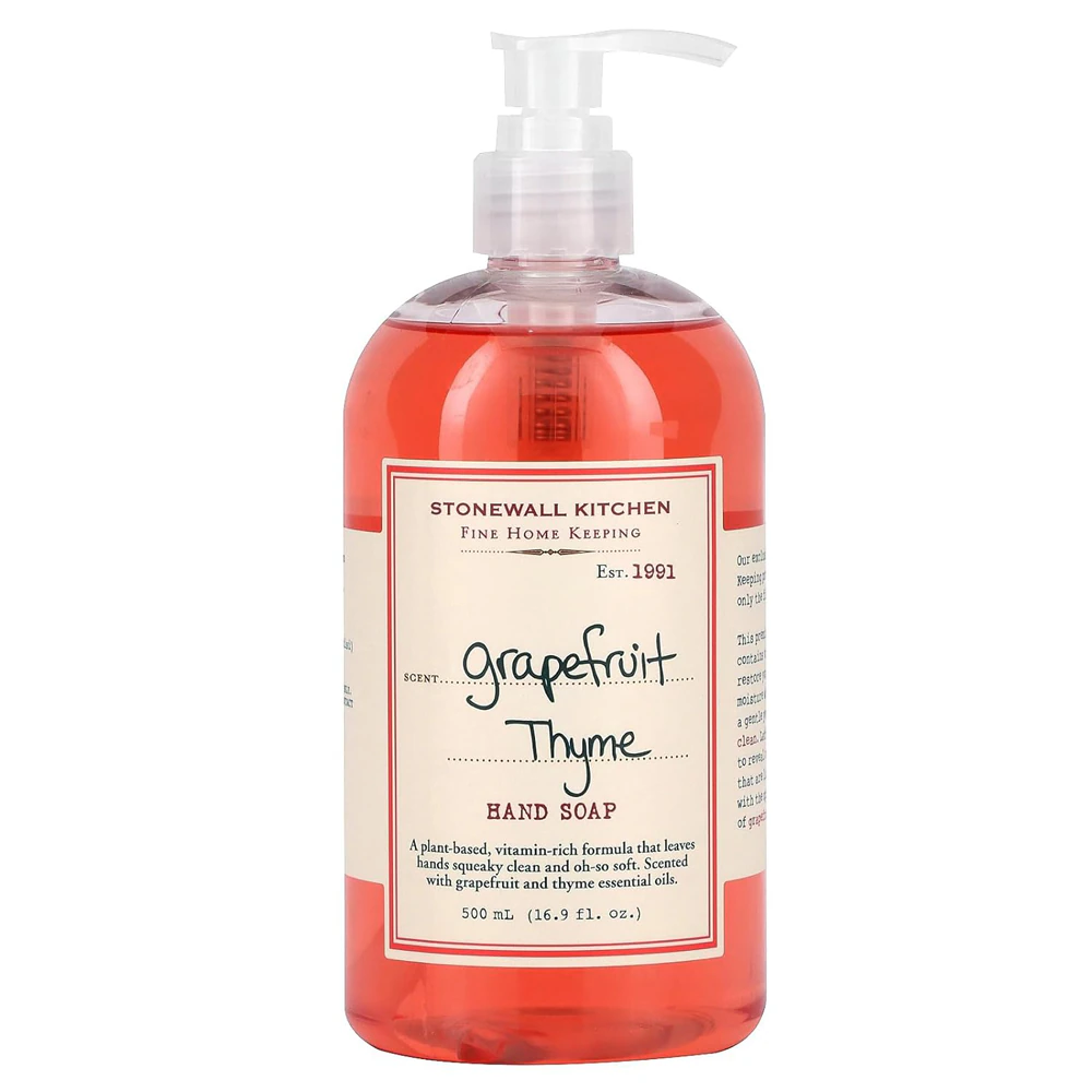 Stonewall Kitchen Liquid Hand Soap Grapefruit Thyme -- 16.9 fl oz
