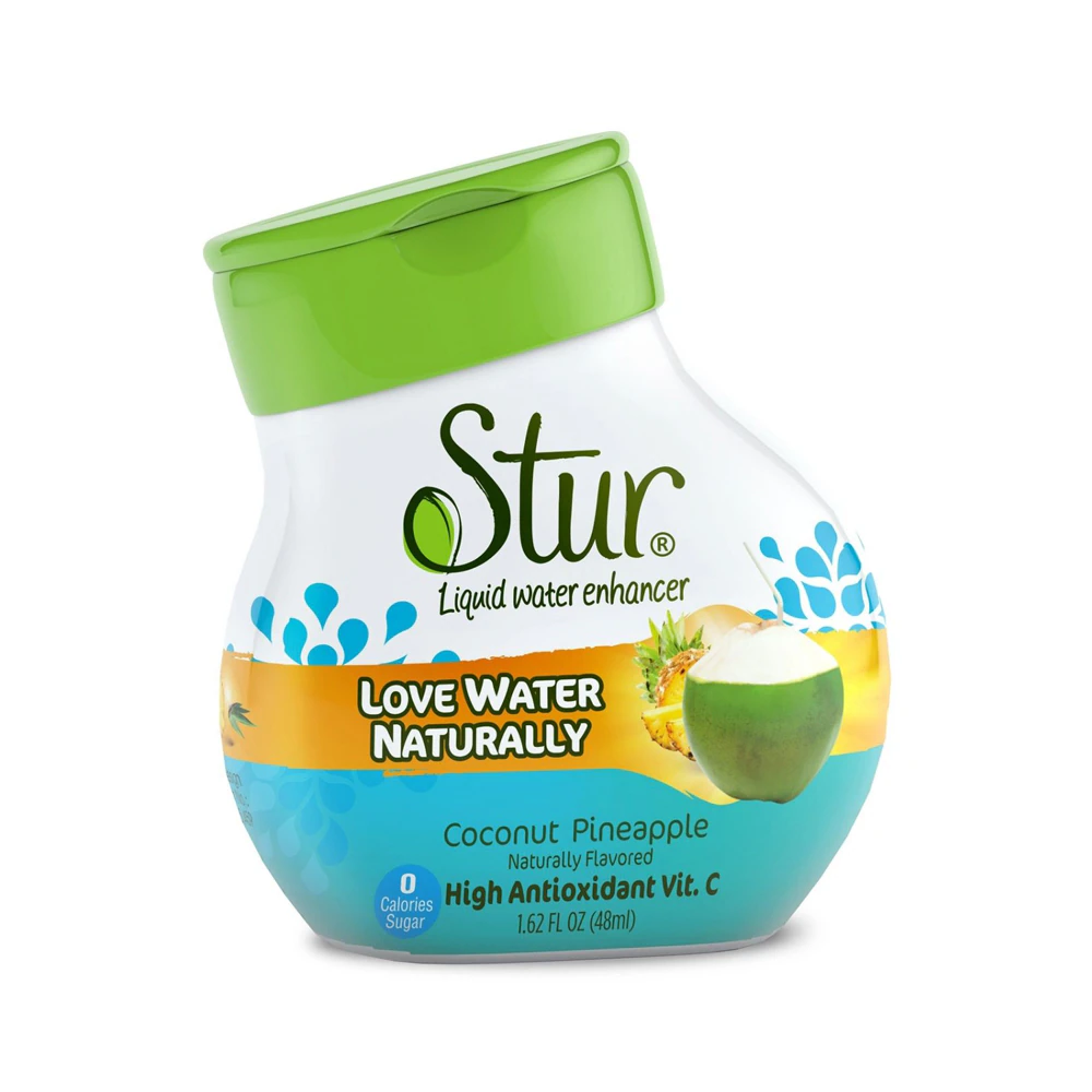 Stur Liquid Water Enhancer Coconut Water Pineapple -- 1.1 fl oz