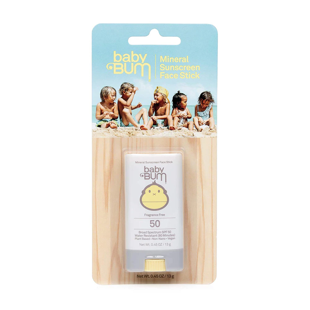 Sun Bum Baby Mineral Sunscreen Face Stick SPF 50 Fragrance Free -- 0.45 oz