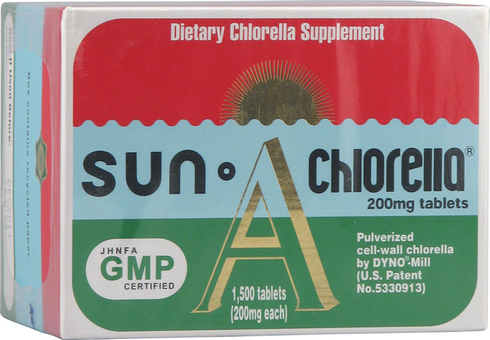 Sun Chlorella A Tablets -- 200 mg - 1500 Tablets