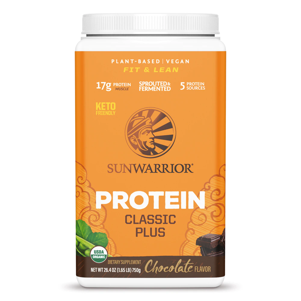 Sunwarrior Classic PLUS Protein Chocolate -- 1.65 lbs