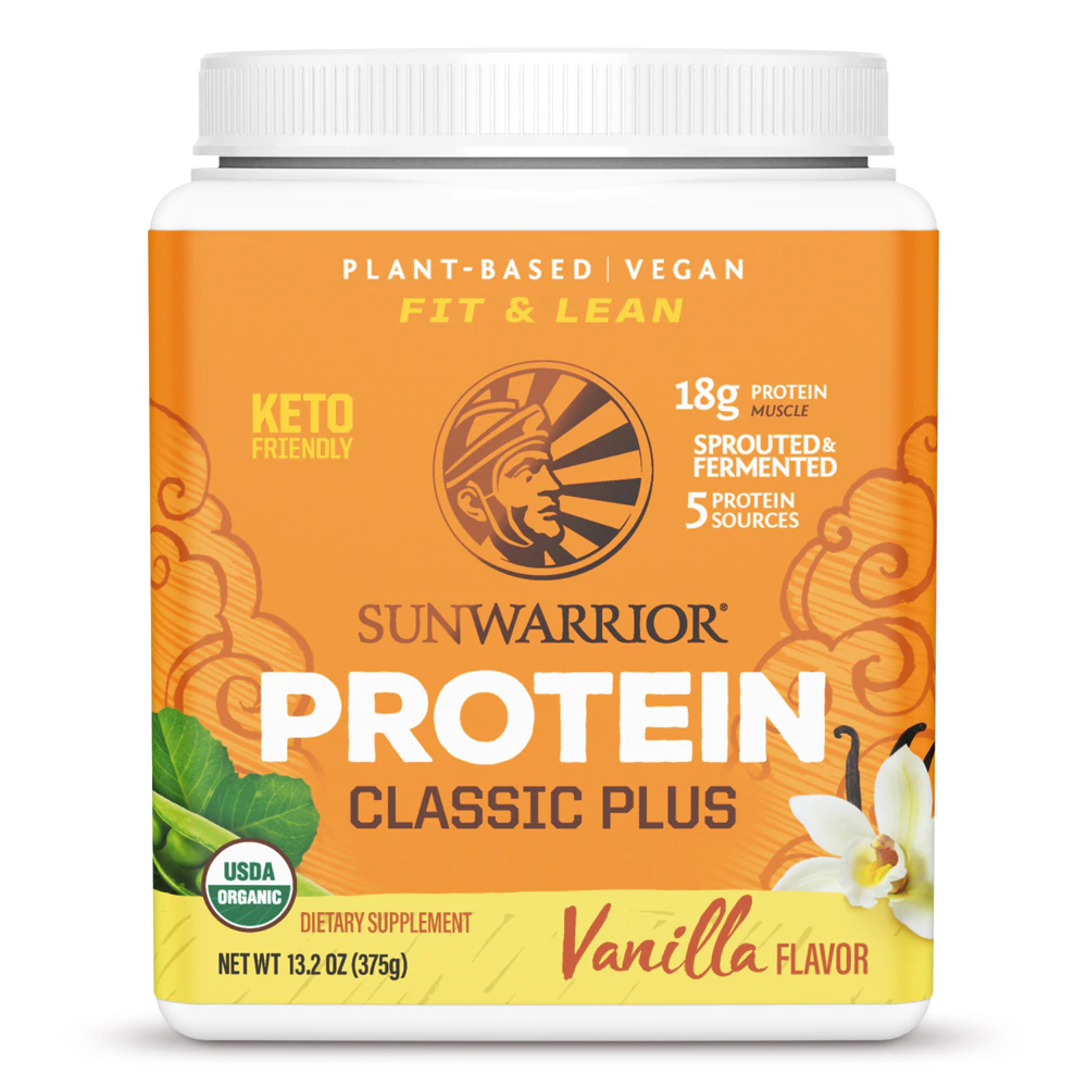 Sunwarrior Classic PLUS Protein Vanilla -- 13.2 oz