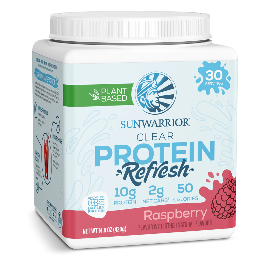 Sunwarrior Clear Protein Refresh Raspberry -- 14.8 oz