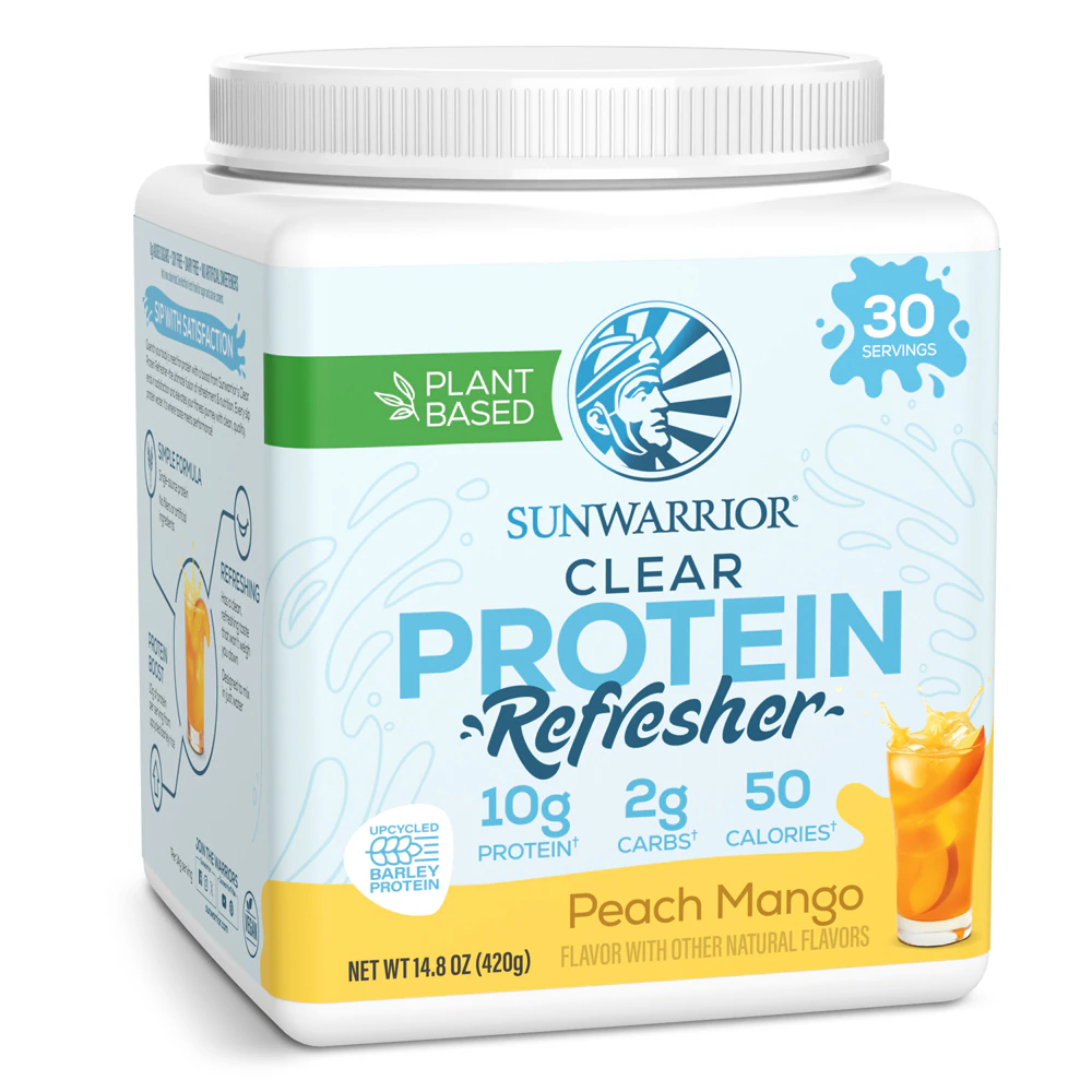 Sunwarrior Clear Protein Refresher Peach Mango -- 30 Servings
