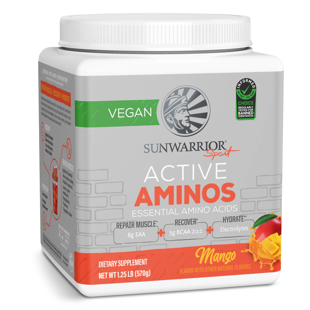 Sunwarrior Sport Active Aminos - Essential Amino Acids Powder Mango -- 30 Servings