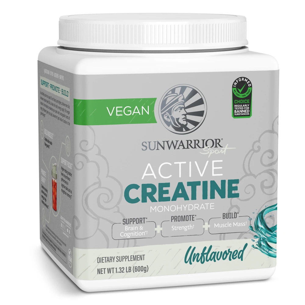 Sunwarrior Sport Active Creatine Monohydrate Powder Unflavored -- 120 Servings