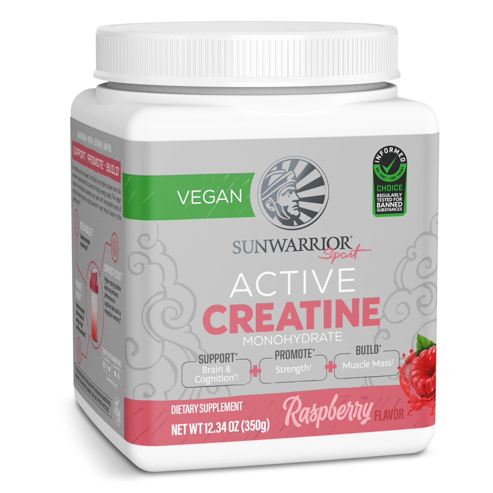 Sunwarrior Sport Active Creatine Powder Raspberry -- 12.34 oz