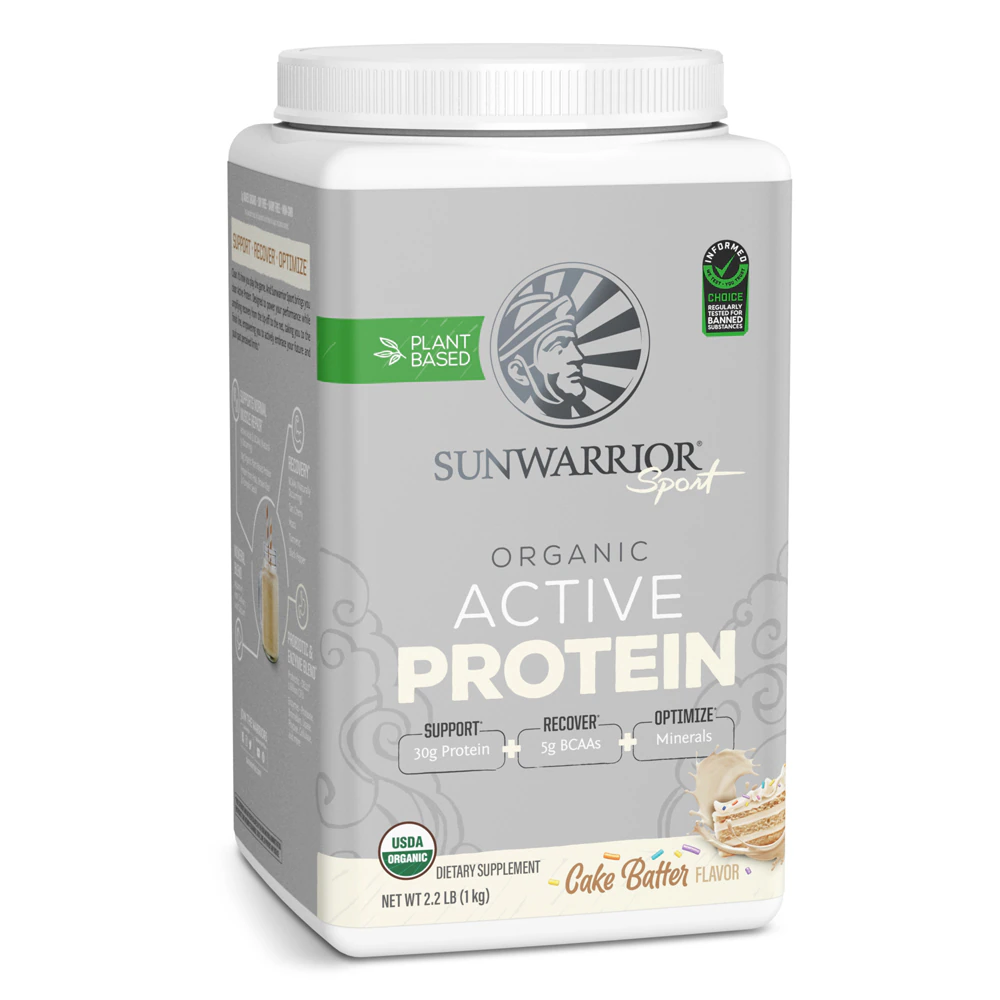 Sunwarrior Sport Organic Active Protein Cake Batter -- 2.2 lb