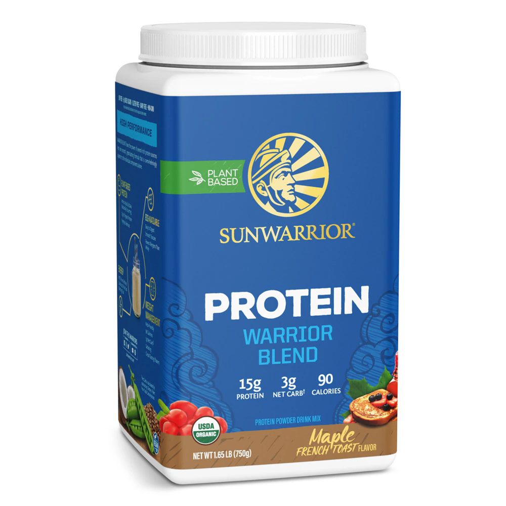 Sunwarrior Warrior Blend Organic Protein Maple French Toast -- 1.65 lb