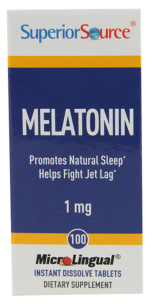 Superior Source Melatonin -- 1 mg - 100 MicroLingual Tablets