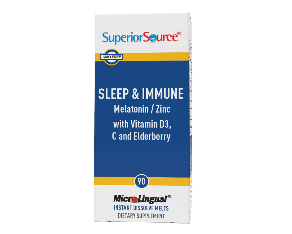 Superior Source MicroLingual Sleep and Immune -- 90 Instant Dissolve Tablets