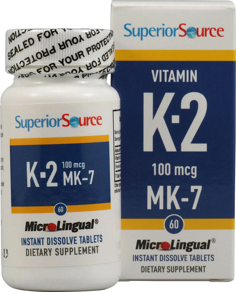 Superior Source Vitamin K2 -- 100 mcg - 60 Instant Dissolve Tablets