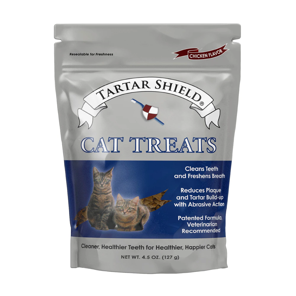 Tartar Shield Cat Treats Wholesome Natural Dental Care Chicken Flavor -- 4.5 oz