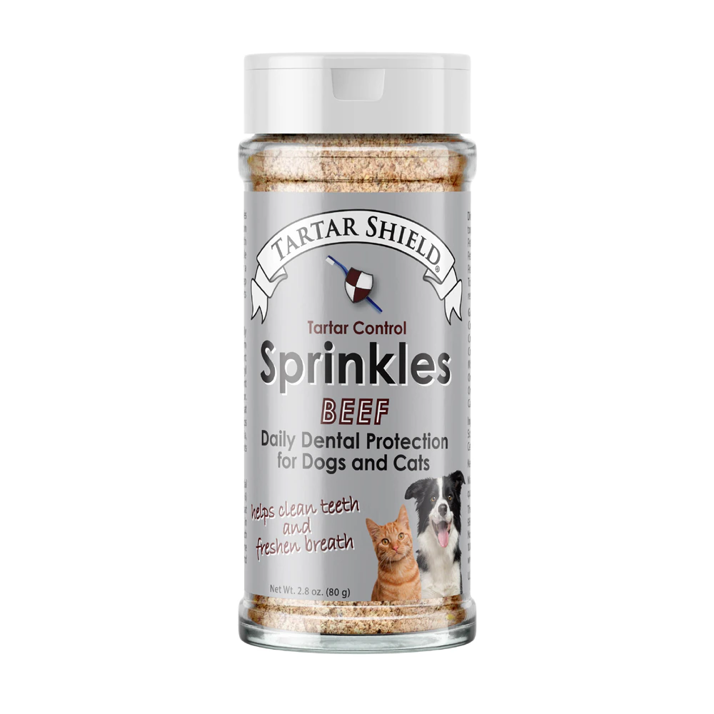 Tartar Shield Sprinkles Tartar Control Dental Dog & Cat Food Topper with Human-Grade Beef -- 2.8 oz