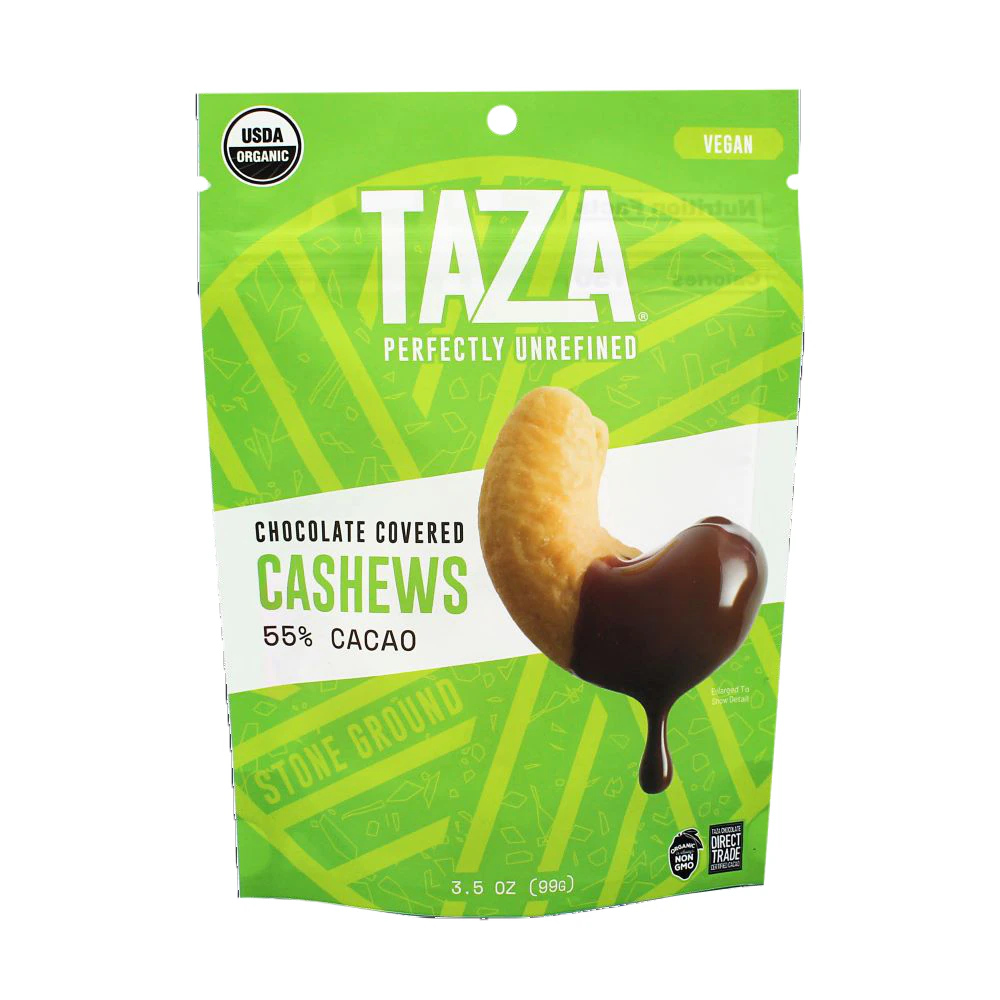 Taza Chocolate Cashews Dark Chocolate Covered -- 3.5 oz