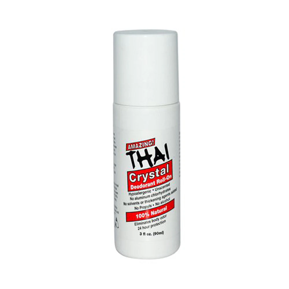 Thai Deodorant Stone Crystal Deodorant Roll-On -- 3 oz