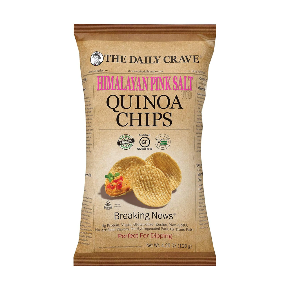 The Daily Crave Quinoa Chips Himalayan Pink Salt -- 4.25 oz