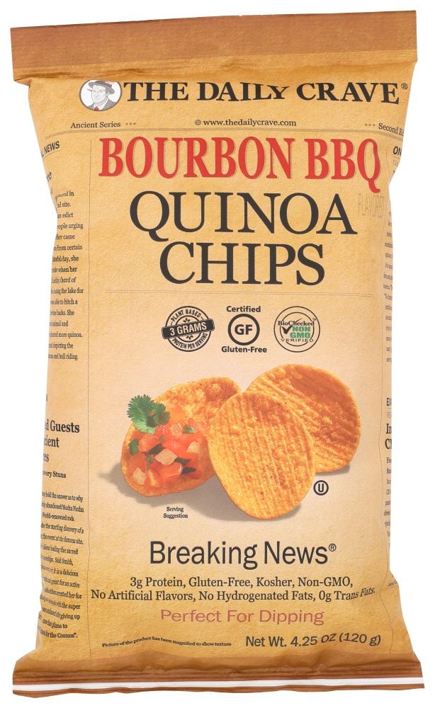 The Daily Crave Quinoa Chips Bourbon BBQ -- 4.25 oz