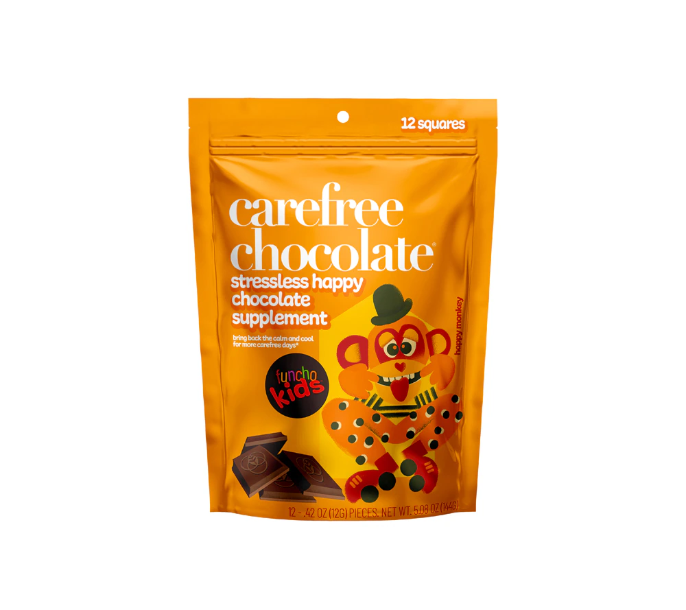The Functional Chocolate Company Carefree Chocolate for Kids -- 0.42 oz Each / Pack of 12