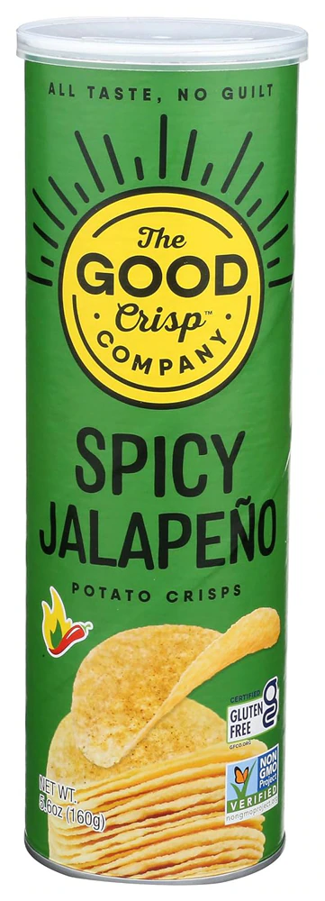 The Good Crisp Company Gluten Free Potato Crisps Spicy Jalapeno -- 5.6 oz