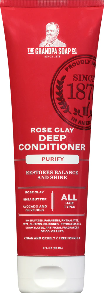 The Grandpa Soap Co Rose Clay Deep Conditioner Purify -- 8 fl oz