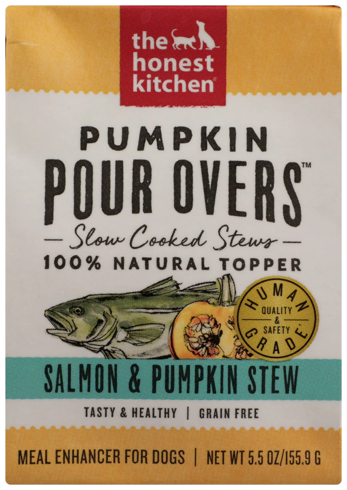 The Honest Kitchen Pumpkin Pour Overs Dog Food Topper Salmon & Pumpkin Stew -- 5.5 oz
