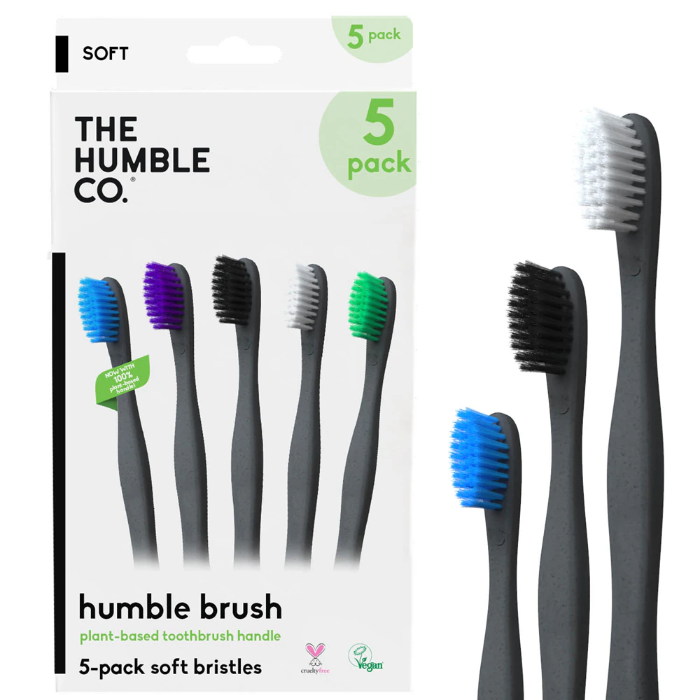 The Humble Co Plant Based Toothbrush Soft -- 5 Pack