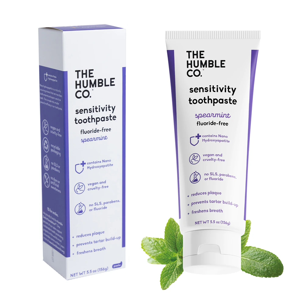 The Humble Co Sensitivity Toothpaste Fluoride-Free Spearmint -- 5.5 oz