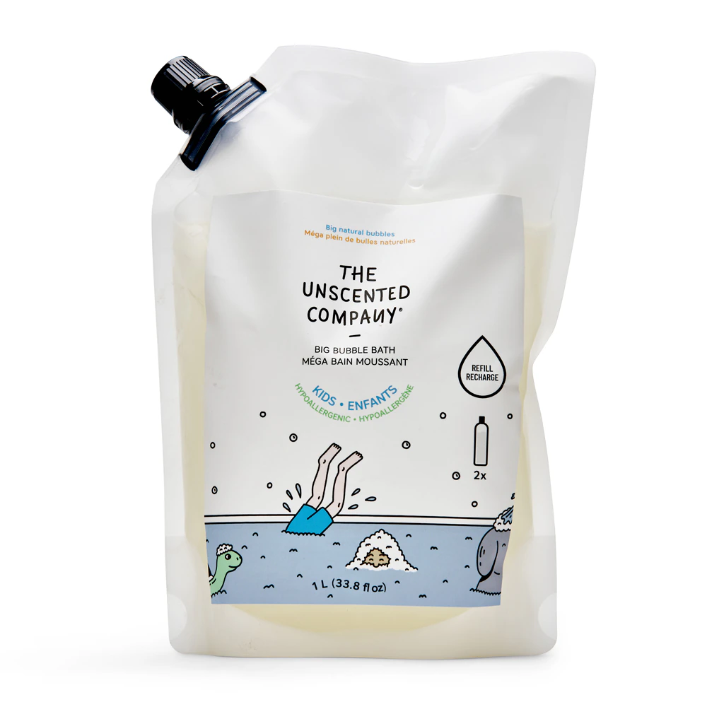 The Unscented Company Kids Big Bubble Bath Refill Unscented -- 33.8 fl oz
