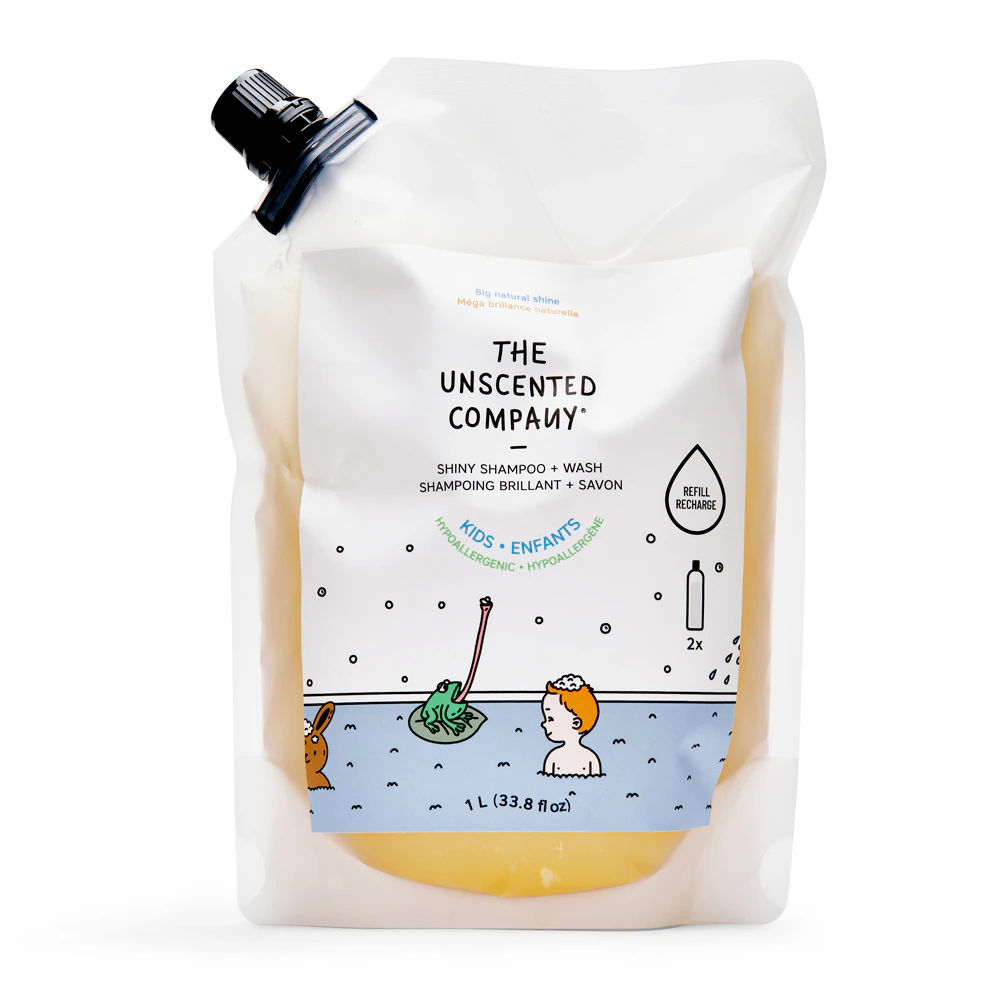 The Unscented Company Kids Shiny Shampoo & Body Wash Refill Unscented -- 33.8 fl oz