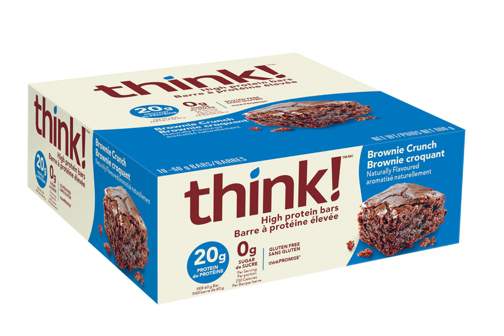 think! High Protein Bars Brownie Crunch -- 10 Bars