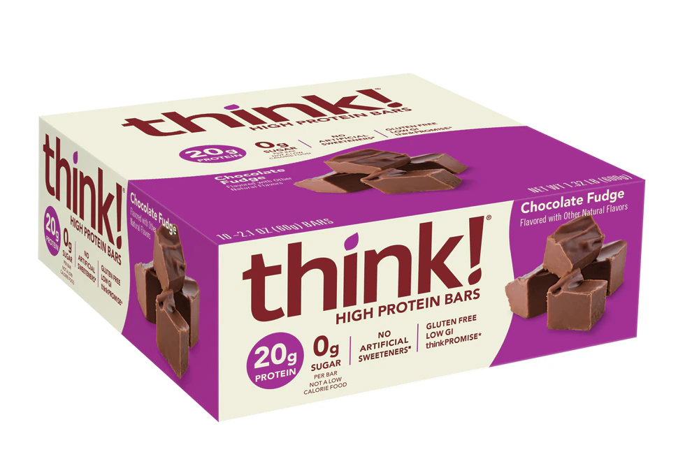 think! High Protein Bars Chocolate Fudge -- 10 Bars