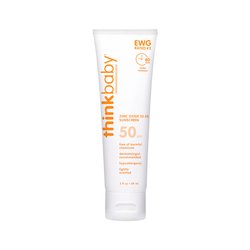 Thinkbaby Sunscreen Lotion Clear Zinc SPF 50 -- 3 fl oz