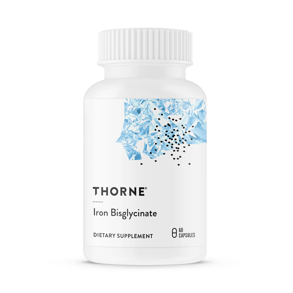 Thorne Iron Bisglycinate - NSF Certified for Sport -- 25 mg - 60 Capsules
