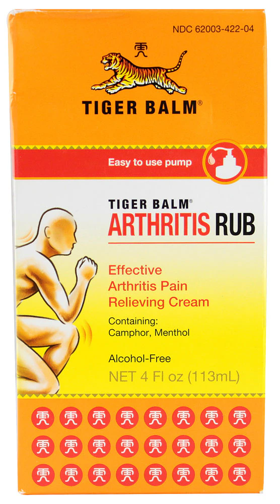Tiger Balm Arthritis Rub Alcohol Free -- 4 fl oz