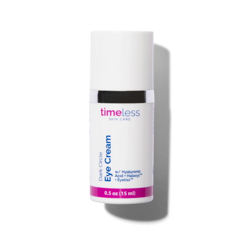 Timeless Skin Care Dark Circle Eye Cream with Hyaluronic Acid + Haloxyl + Eyeliss -- 0.5 oz
