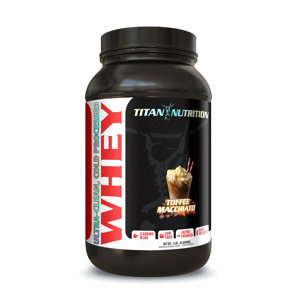 Titan Nutrition Whey Protein Toffee Macchiato -- 28 Servings