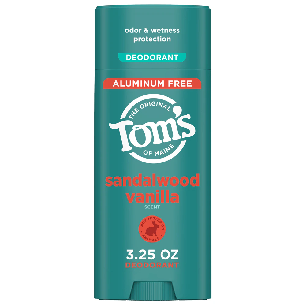 Tom's of Maine Deodorant Aluminum Free Sandalwood Vanilla -- 3.25 oz