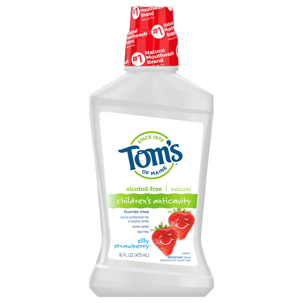 Tom's of Maine Kid's Anticavity Mouth Rinse Silly Strawberry -- 16 fl oz